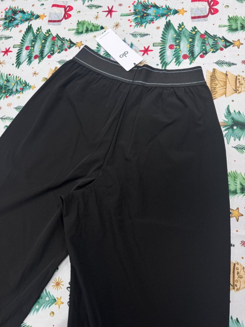 Bestseller😍ALO Yoga Suit Up Trouser Black Clean Girl Wide Leg Pants | 30” NWT - Picture 6 of 8